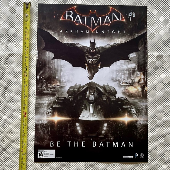 2015 Batman Arkham Knight Video Game Cover Promo Poster 12” By 17” - Picture 1 of 3
